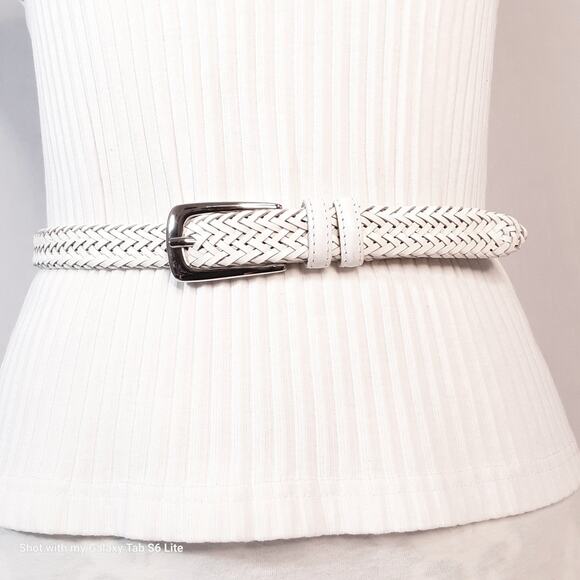 Dockers Faux Leather Braided Belt Womens Small - Picture 1 of 10